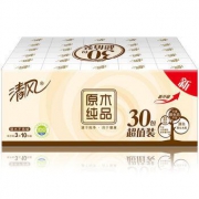 清风 手帕纸 原木纯品 3层10张*30包