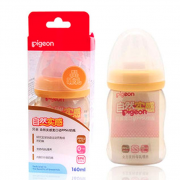 贝亲（Pigeon）   AA77 宽口径PPSU奶瓶 160ml 黄色 *2件