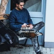限L码，Original Penguin 企鹅牌 Wool Alpaca 男士羊毛羊驼渔夫毛衣 Prime会员免费直邮含税