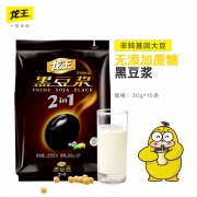 4.9分KFC豆浆供应商，龙王 无蔗糖黑豆浆粉 450克*2袋