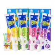 青蛙王子 儿童牙膏4支+4支牙刷