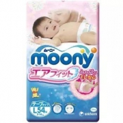 moony 尤妮佳 婴儿纸尿裤 L54片/M64片 *8件