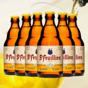 比利时进口，St-Feuillien 圣佛洋 金啤酒/棕啤酒 330ml*6瓶*3件 209.2元包邮