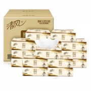 清风 原木纯品抽纸  3层120抽*18包*5件+ 清风 新韧纯品 3层120抽*18包*1件 +凑单品