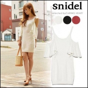 Snidel 露肩针织连衣裙 SWNO172047 Prime会员凑单免费直邮含税