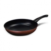 爱自由 麦饭石不粘平底锅 酒红色 28cm