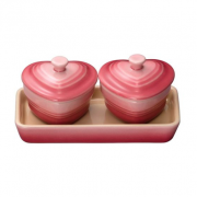 酷彩（Le Creuset）   迷你心形珐琅彩小碗 2个装