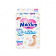 19日0点： Merries 妙而舒 婴儿纸尿裤 M64片*4
