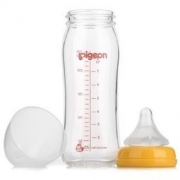 中亚Prime会员： pigeon 贝亲 AA71 自然实感 宽口径玻璃奶瓶 240ml