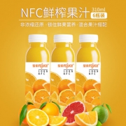 斐素 NFC 鲜果冷压榨橙汁 无添加甜橙原汁 310ml*6瓶