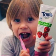 Tom's of Maine 儿童天然草莓味防蛀牙膏119g*6支 Prime会员凑单免费直邮含税