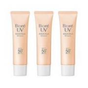 COSME大赏第一位！33g*3支，Biore 碧柔 SPF50+++ 水凝光感 透薄防晒BB霜