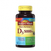 金盒特价，Nature Made 天维美 液体维生素D3软胶囊5000Iu*180粒 Prime会员凑单免费直邮含税