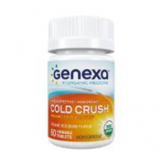 Genexa Cold Crush 儿童舒缓伤风鼻塞喉咙痛咳嗽 3-11岁 巴西莓口味 60片