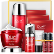 2件、新低：Olay 玉兰油 新生塑颜礼盒9件套（大红瓶面霜+活能水+眼霜+洁面+精华*2+大红瓶面膜*3）