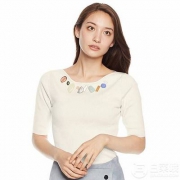 18年夏季新品，Snidel 女士针织套头衫 SWNT182068 Prime会员凑单免费直邮含税