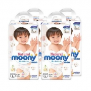 moony 尤妮佳 Natural Moony 皇家系列拉拉裤 L44片*4包