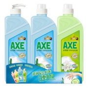 京东PLUS会员：AXE 斧头牌 竹盐青瓜护肤洗洁精1.18kg*2瓶+花茶护肤洗洁精1.18kg补充装