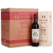 GreatWall 长城 赤霞珠干红葡萄酒 整箱装 750ml*6瓶（木盒装）