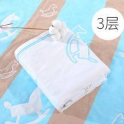 12日0点： Elepbaby 象宝宝 婴儿纱布浴巾 140*70cm 3层