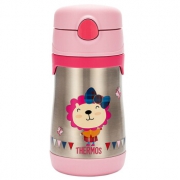 膳魔师（THERMOS） BS5353L PKN 儿童保温杯吸管杯婴儿便携防漏不锈钢杯