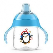 AVENT 新安怡 SCF753/34 卡通企鹅 鸭嘴杯 260ml 蓝色*3件