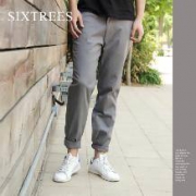 SIXTREES 秋季新款男士直筒小脚裤