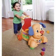 Fisher Price 费雪 BCT93 小狗皮皮踏行车双语版