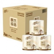 APP 清风 卷纸 原木纯品 3层140克27卷 *3件