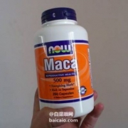 NOW Foods 诺奥 秘鲁玛卡500mg*250粒 $12.63（需用码） 凑单免费直邮