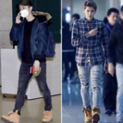 吴亦凡/鹿晗/Jay-z/侃爷同款 Timberland 添柏岚 男士工装靴 10061