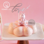 网红 CAKEBOSS 粉红心羽慕斯翻糖蛋糕