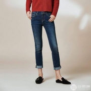网易严选 女式基础修身直脚牛仔裤 2色