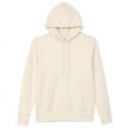 无印良品 MUJI 男式 粗细不均棉线毛圈套头连帽衫