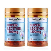 澳大利亚进口 Healthy Care大豆卵磷脂胶囊100粒*2瓶