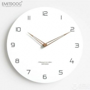 EMITDOOG 12英寸现代简约北欧风挂钟 多款 送电池+T型挂钩