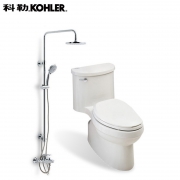 KOHLER 科勒 K-76536T亲氧花洒套装+K-5171T 马桶套装送安装三件套