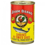 AYAM BRAND 雄鸡标 番茄汁沙丁鱼罐头 155g
