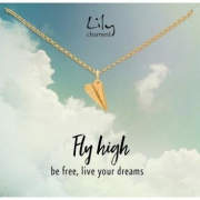 Lily charmed 纸飞机造型 925银项链