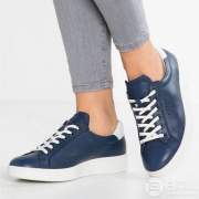 降￥70！镇店之宝，ECCO 爱步 Soft 4 柔酷4号 女士真皮拼色板鞋 两色