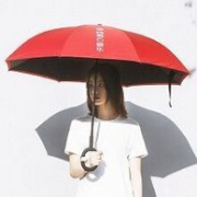 网易云音乐 经典红双人长柄雨伞 106/107/114三款