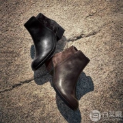 限US8.5码，Cole Haan 可汗 Elion 女士真皮方根短靴 Prime会员免费直邮含税