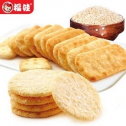 福娃 糙米鲜贝小饼干/雪饼 500克
