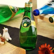 法国进口 Perrier 巴黎水 玻璃瓶装330ml*24瓶
