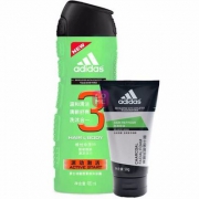 Adidas 阿迪达斯 原动激活二合一沐浴露400ml+男士碳爽洁面膏50g