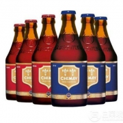 Chimay 智美 精酿啤酒组合（红帽*3+蓝帽*3） 330ml*6瓶*2件 ￥142.4包邮