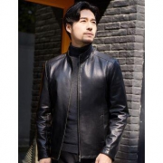 BEVERRY 比菲力 32586147603 男士绵羊皮机车夹克