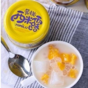 爱斯曼 酸奶黄桃罐头 210g*2罐 *6件
