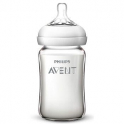 飞利浦 AVENT 新安怡 自然顺畅系列 宽口径玻璃奶瓶 240ml *2件 +凑单品