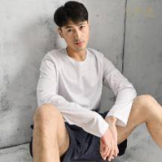 网易严选 男士丝光棉长袖T恤